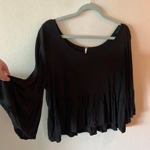 FREE PEOPLE cropped shirt